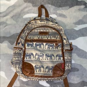 Very old elephant backpack